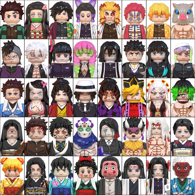 Model Kit Nezuko - Demon Slayer Building Block Minifigures 50PCS