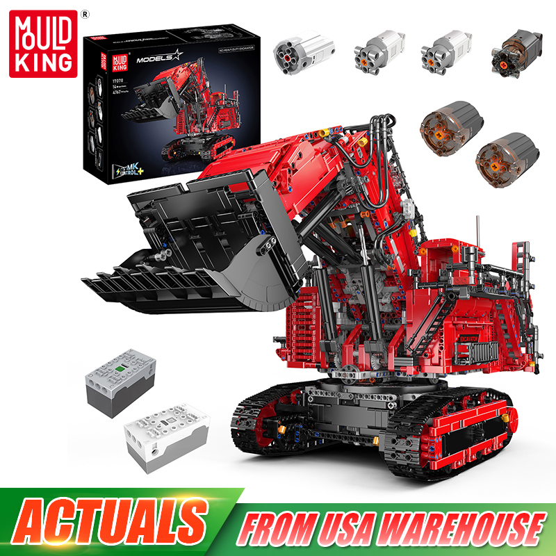 Model Kit Excavator - Mould King 17070 17071 Technical Car