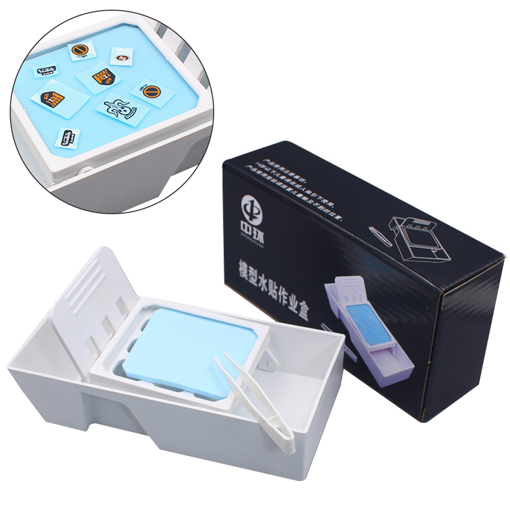 Model Kit Tweezers - Model Water Decals Sticker Moisturizing Box