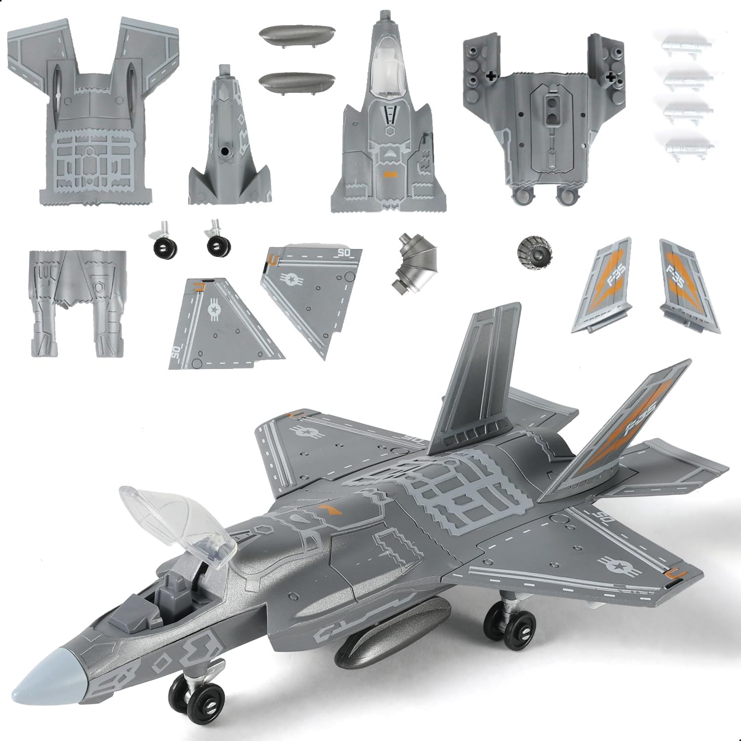 Model Kit Simulator - 1:72 Scale F-35 Fighter Jet Quick