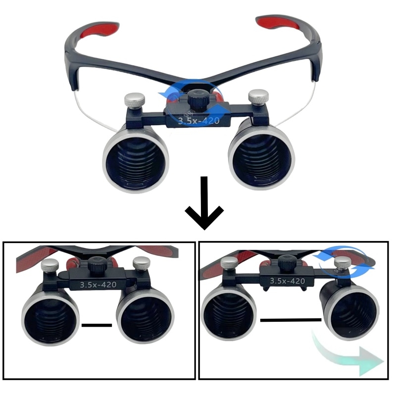 Magnifier With Light - 2.5X /3.5X Dental Medical Binocular Loupes