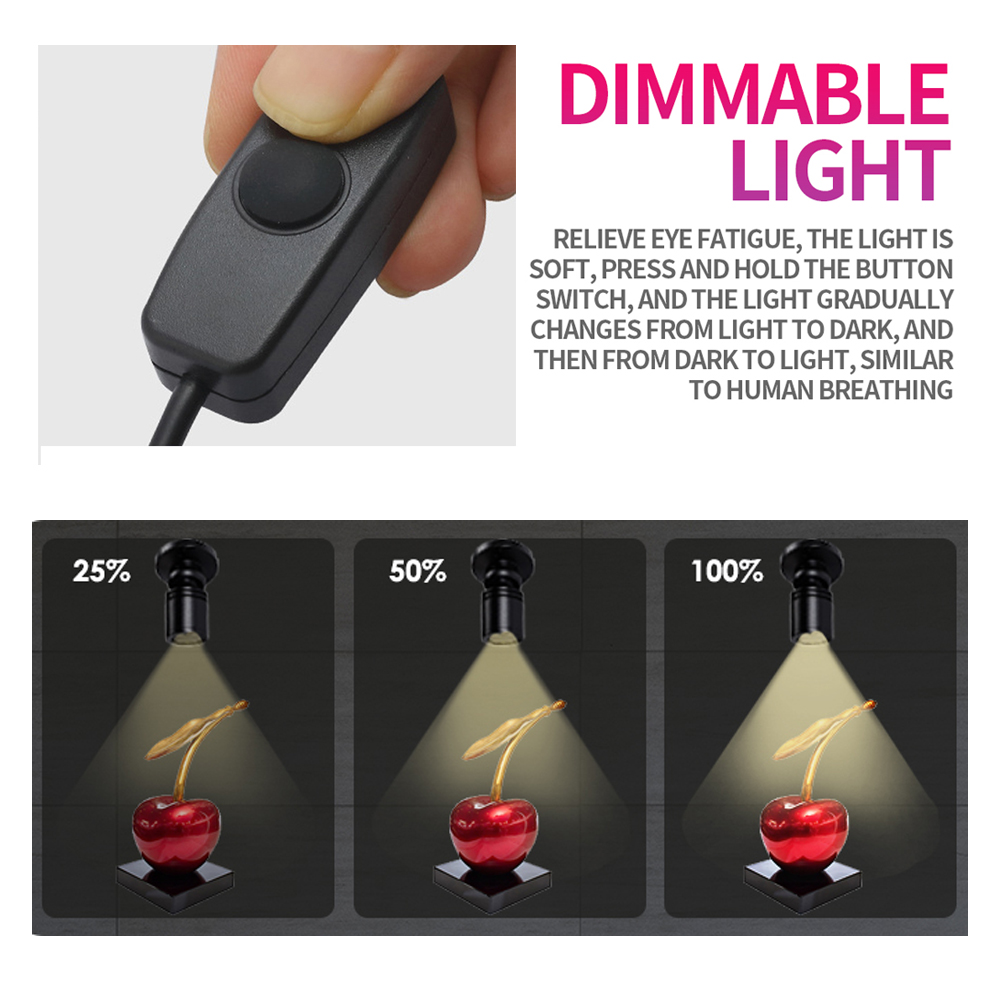 1-to-6/10 Dimmable LED Spotlig - Model Kit Display Case recension och pris