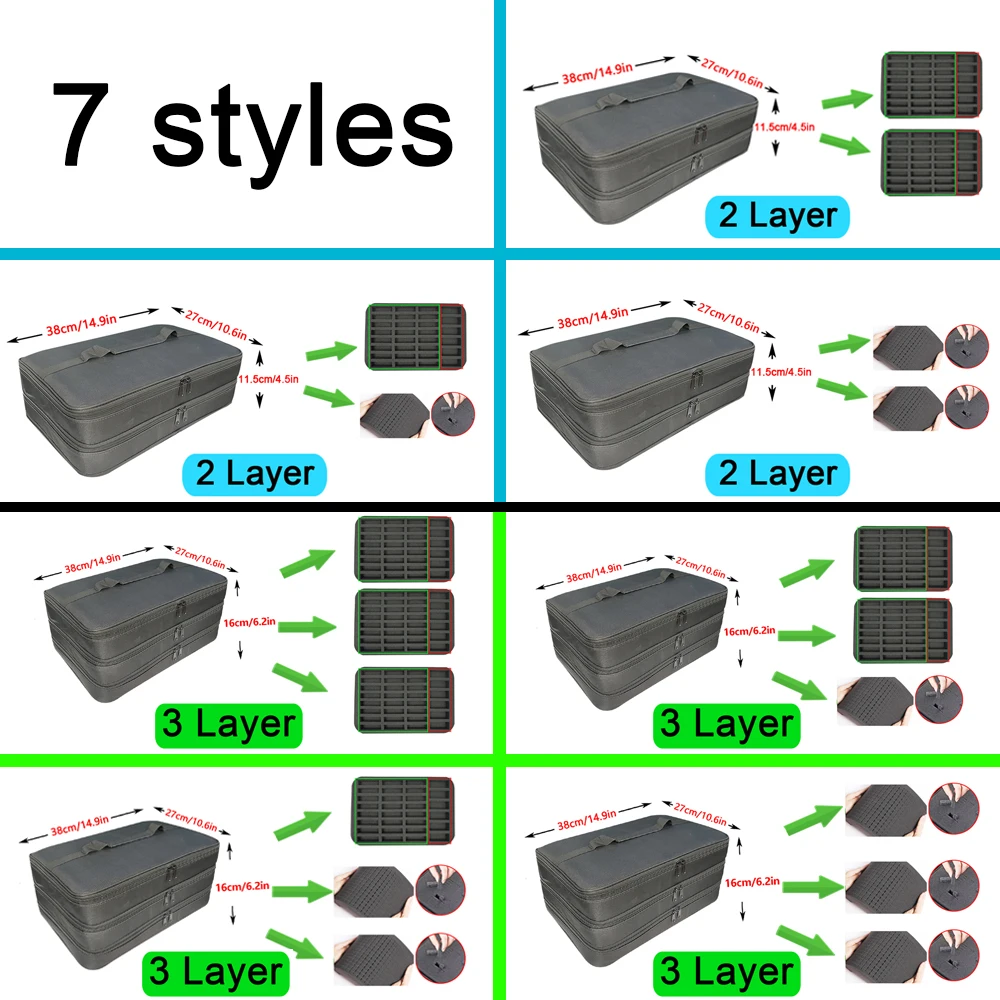Miniature Figure Storage Box C - Model Kit Display Case recension och pris
