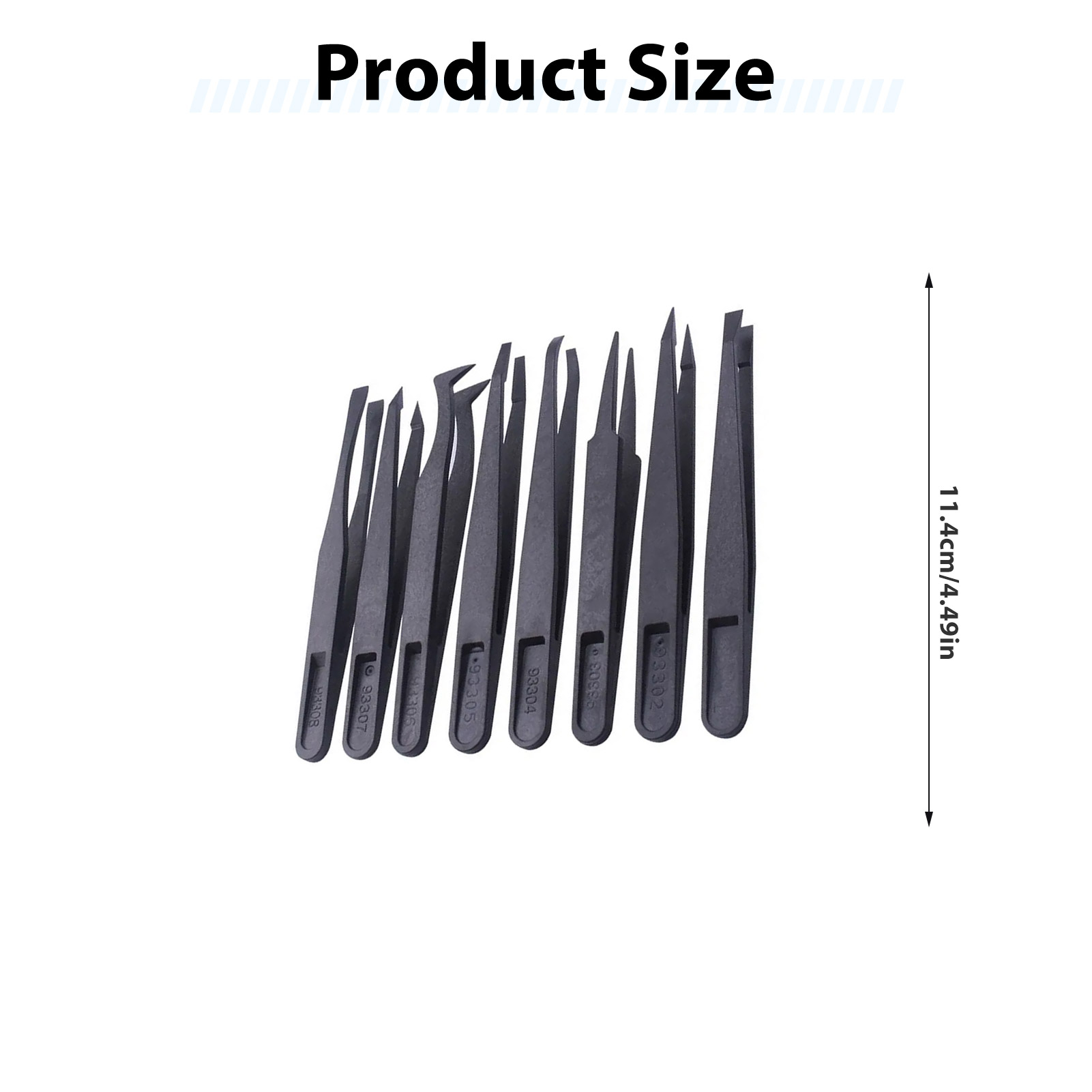 8pcs Carbon Fiber Tweezers Set - Model Kit Tweezers recension och pris