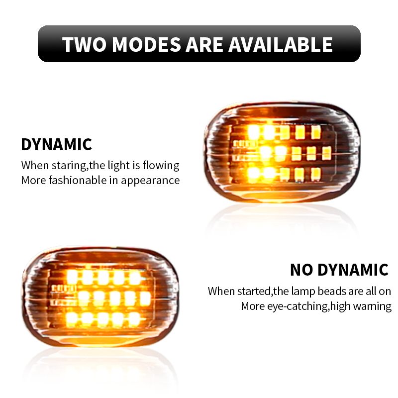 2pcs Dynamic Led Side Marker F - Panel Line Marker recension och pris