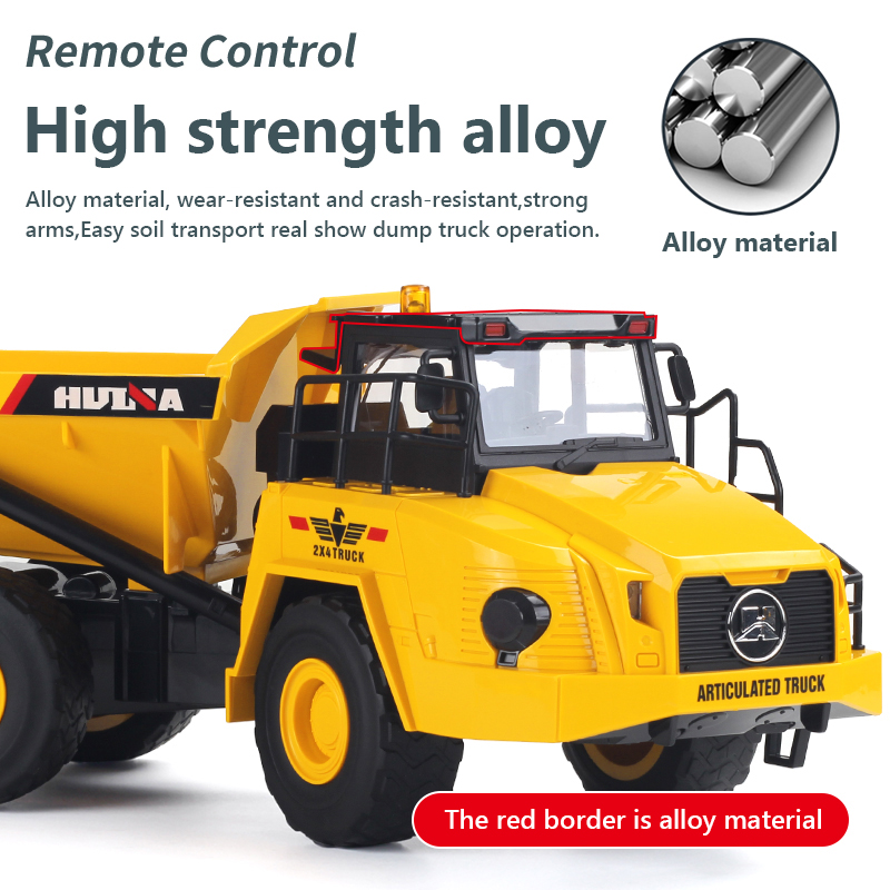 1/18 Rc Truck Dumper Huina 155 - Model Kit Excavator recension och pris