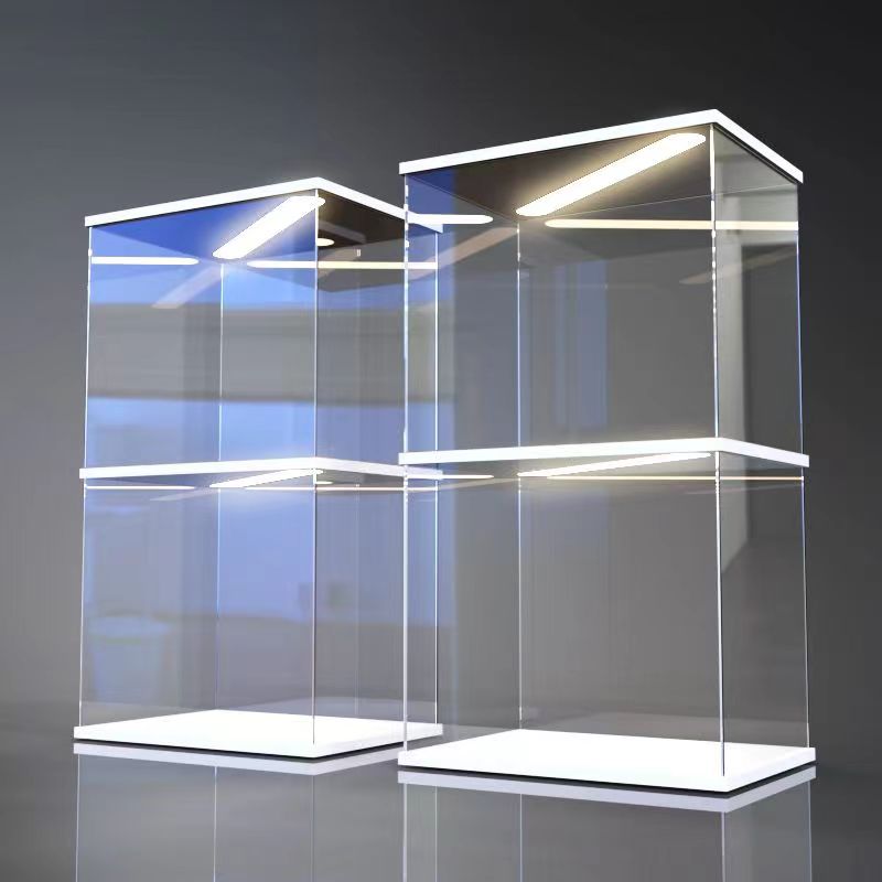 Premium White Chevron Display  - Model Kit Display Case recension och pris