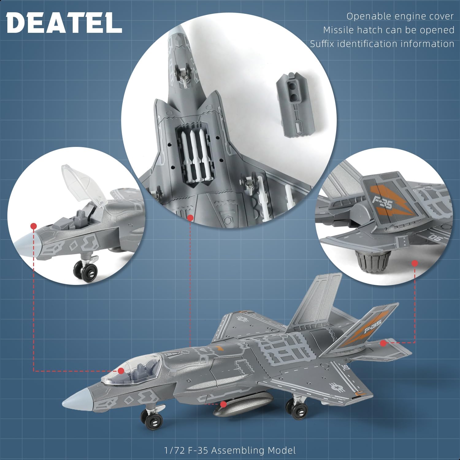 1:72 Scale F-35 Fighter Jet Qu - Model Kit Simulator recension och pris