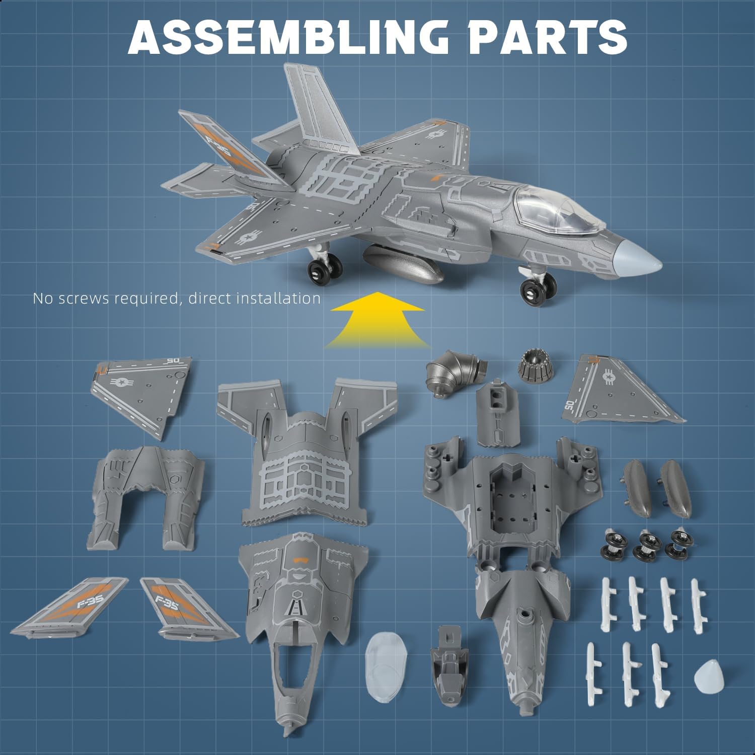 1:72 Scale F-35 Fighter Jet Qu - Model Kit Simulator recension och pris