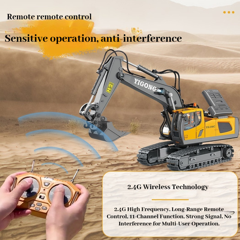 YIGONG Alloy Remote Control En - Model Kit Excavator recension och pris