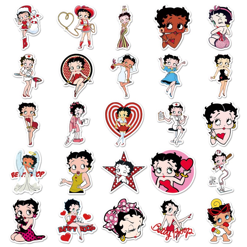 Betty Boop 50 stickers high co - Model Kit Girls recension och pris