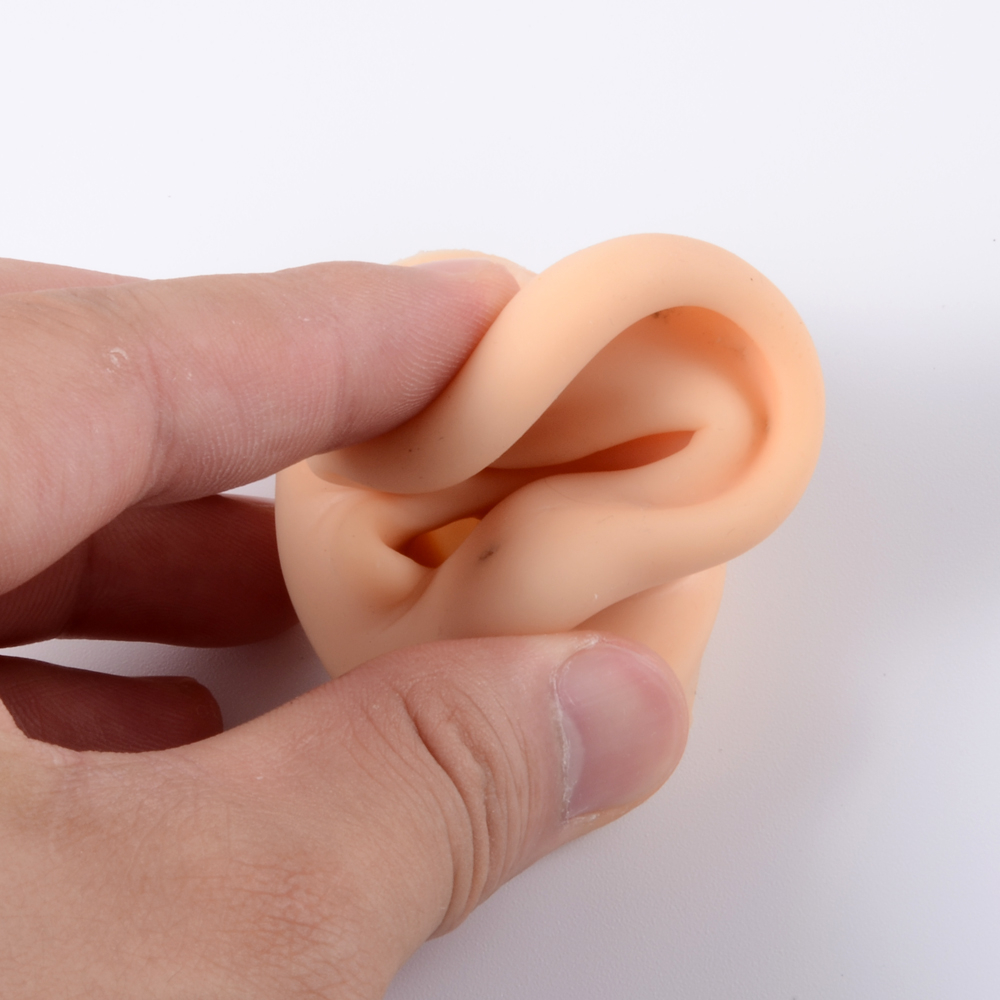 1Pc Soft Silicone Ear Model Ta - Model Kit Display Case recension och pris